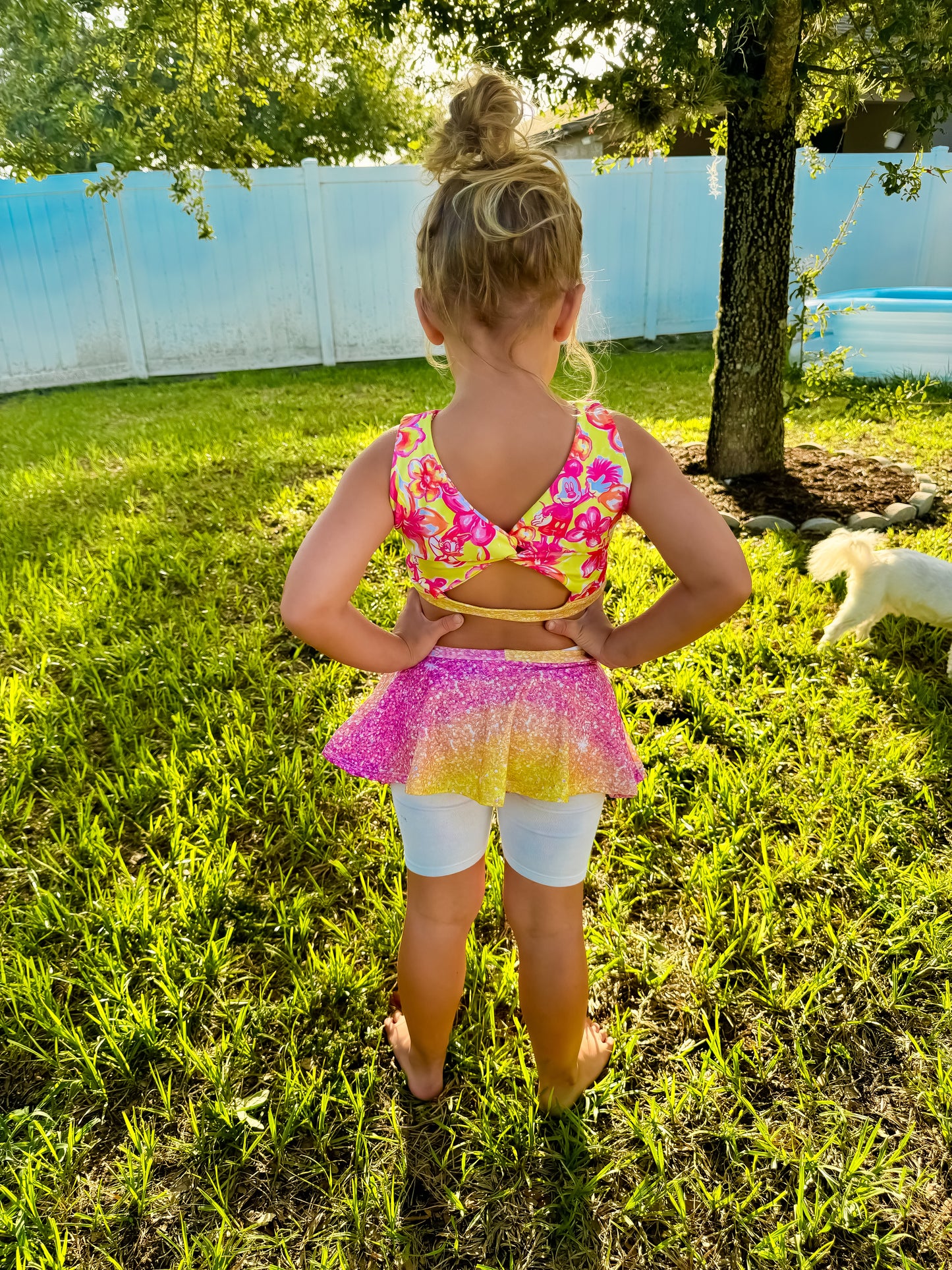 Nicole Crop Top and Skirted Bottom