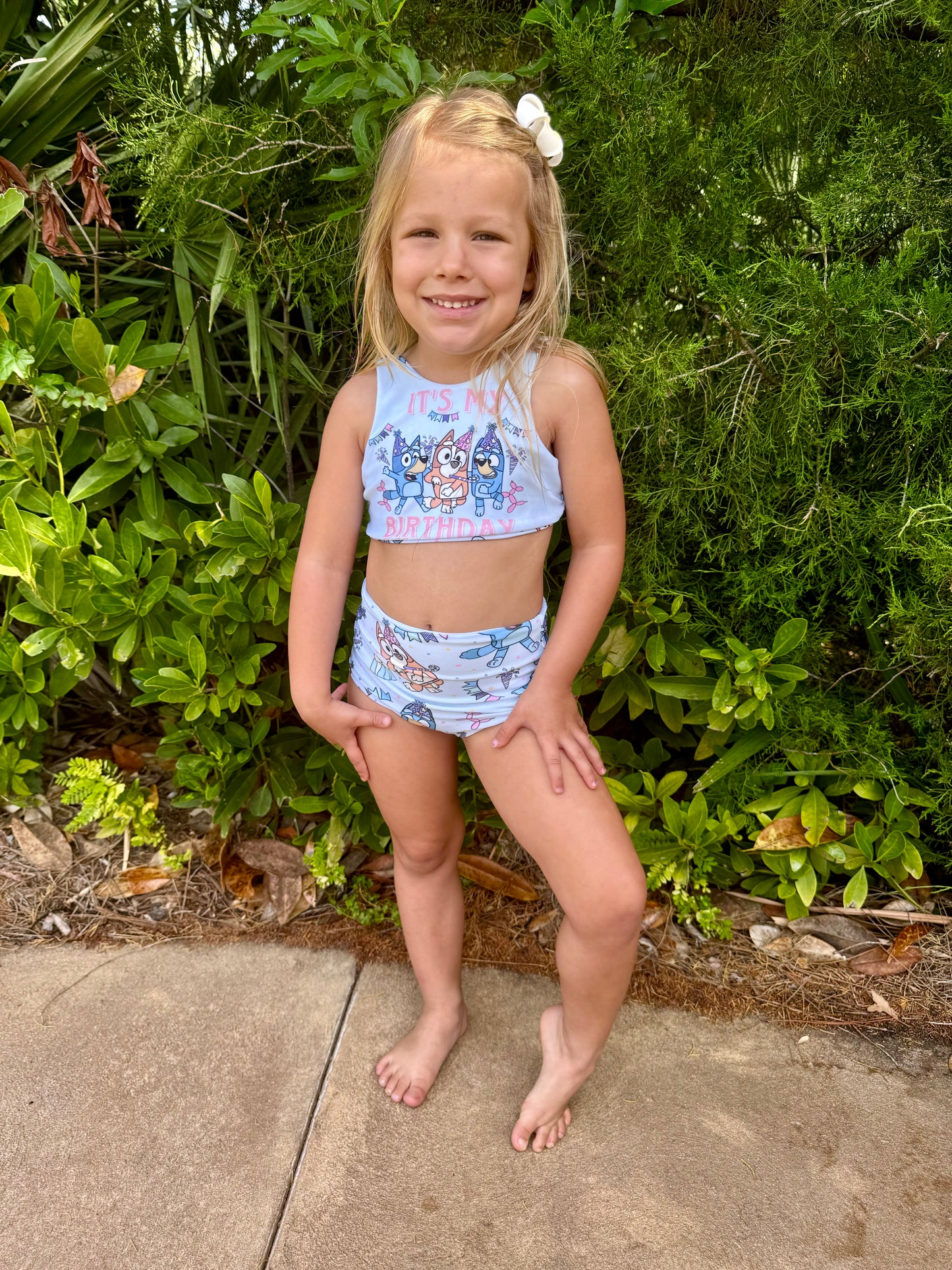Girls Two Piece Swim Suit