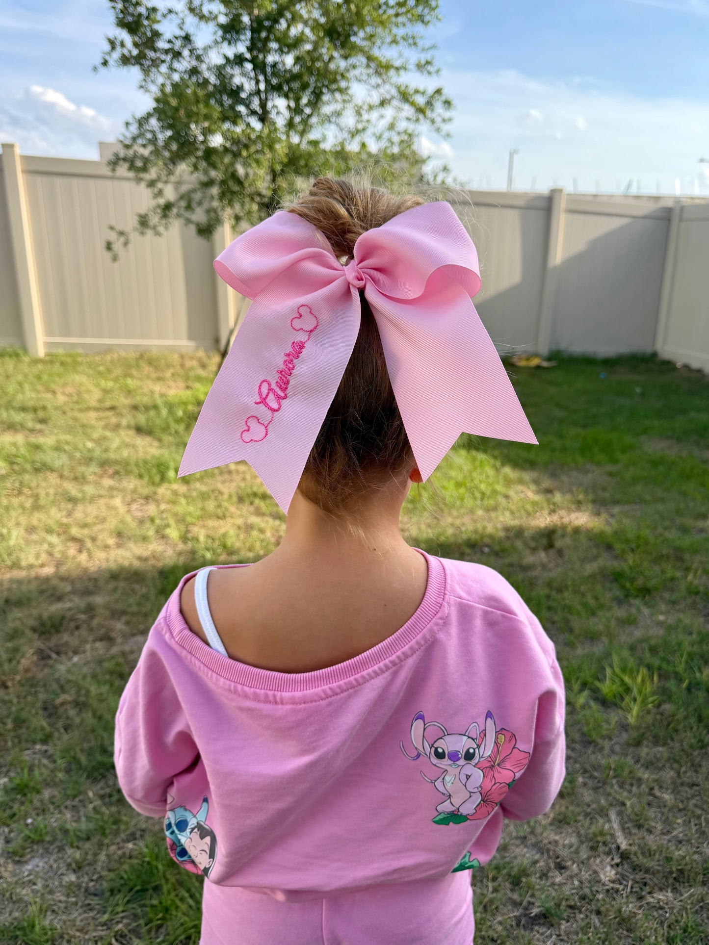 Embroidered Bow Pony
