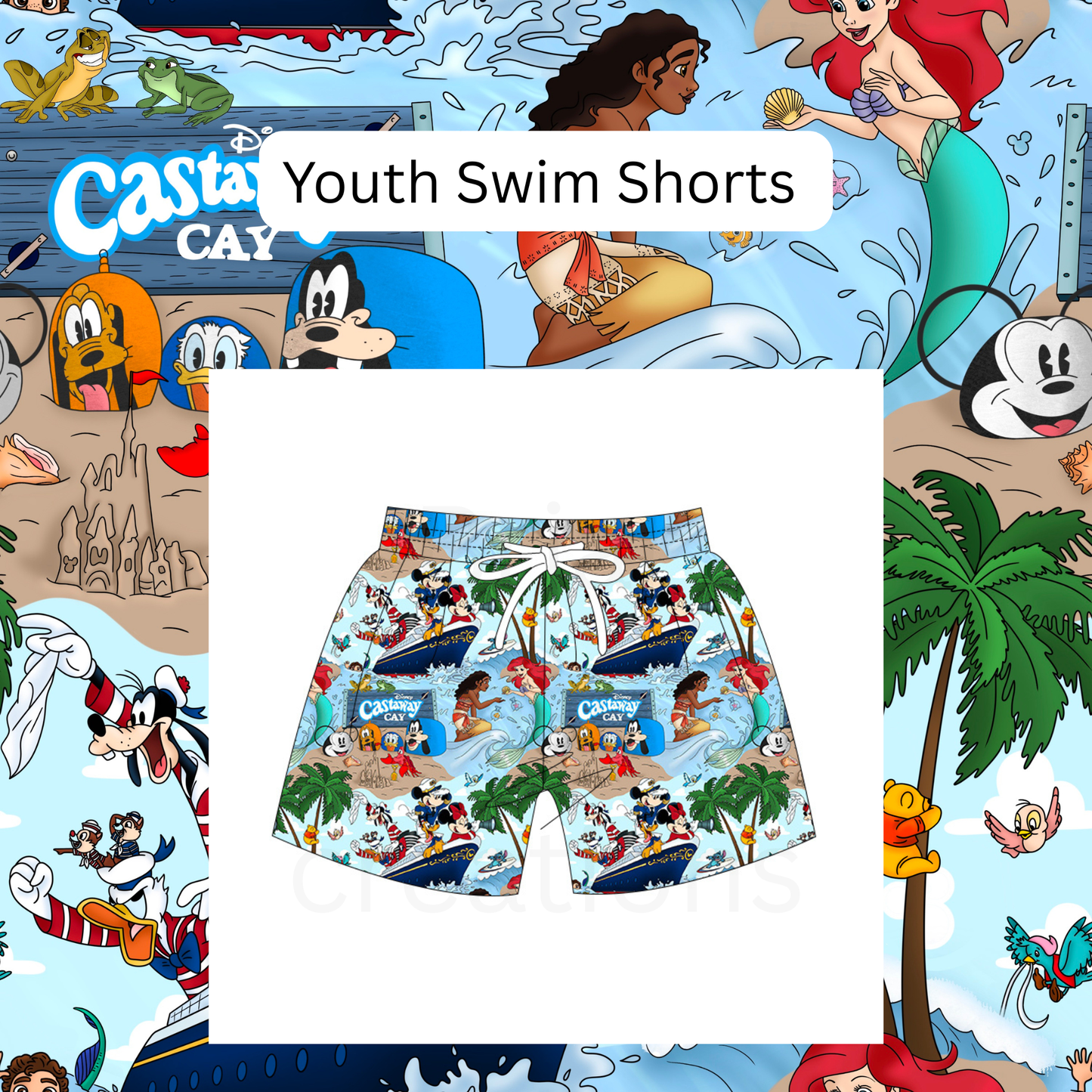 Pre Order Youth DCL Swim Shorts