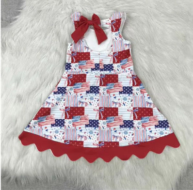 Girls Athletic Bow Dress