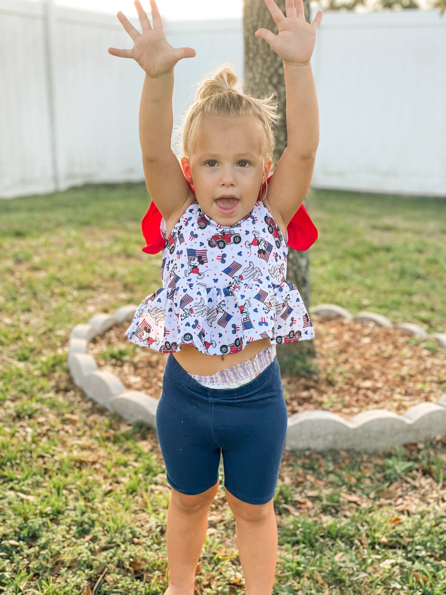 Mia Tie Back Ruffle Top