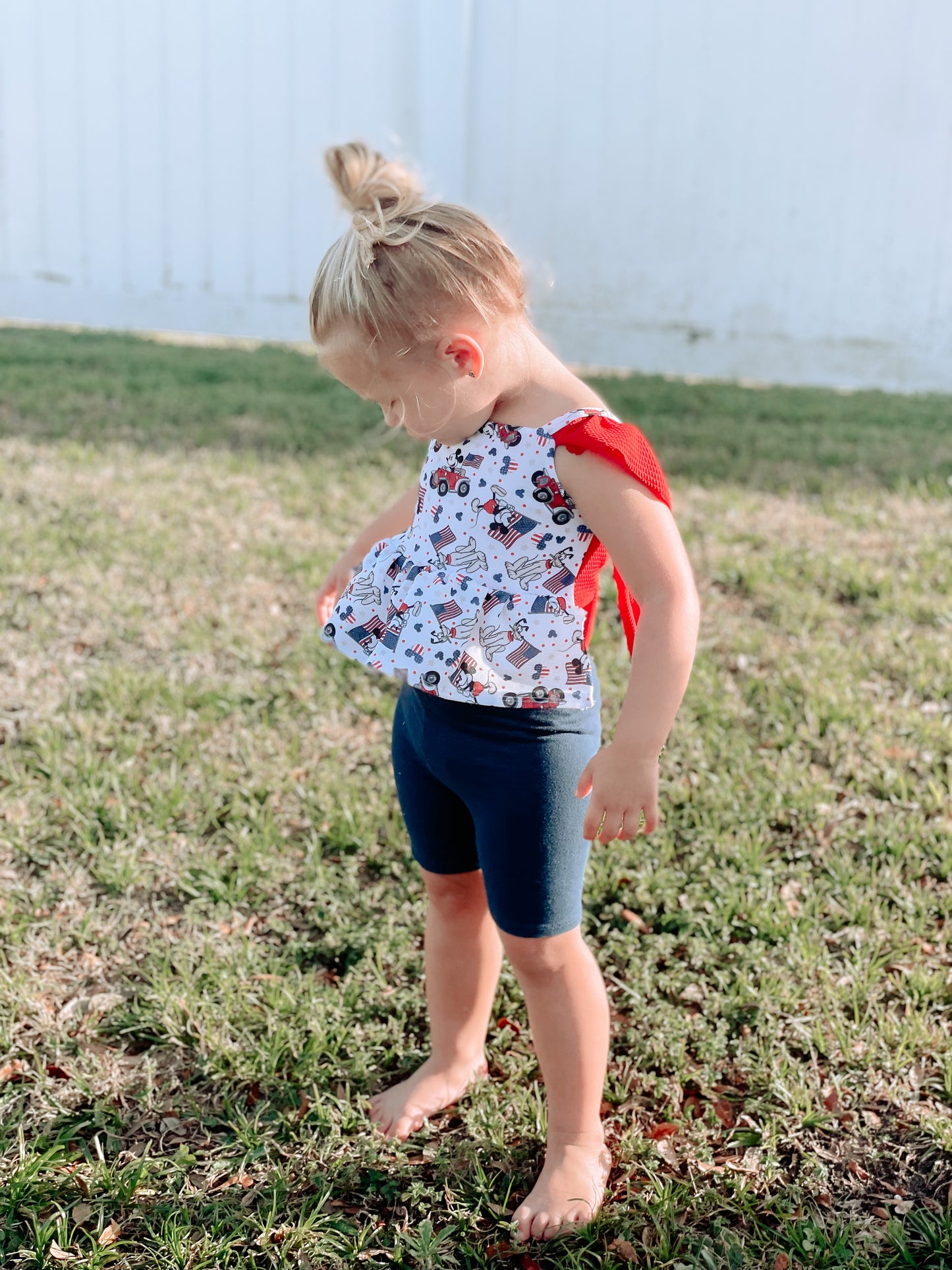 Mia Tie Back Ruffle Top