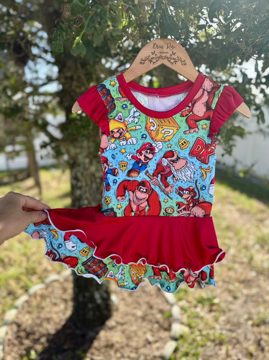 Lettuce Hem Layered Peplum