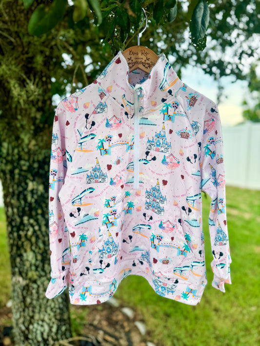 Custom Adult 3/4 Zip Sweater