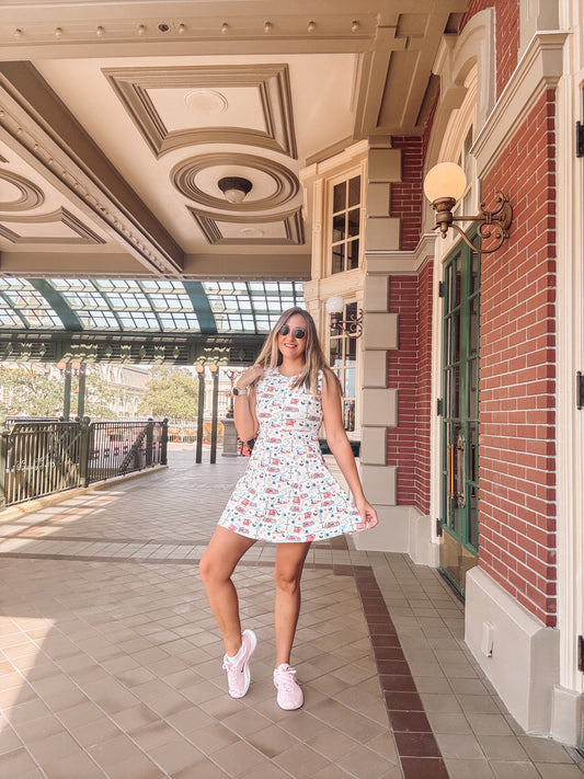Adult Ready To Ship Inspired Magical Pastel White Dress