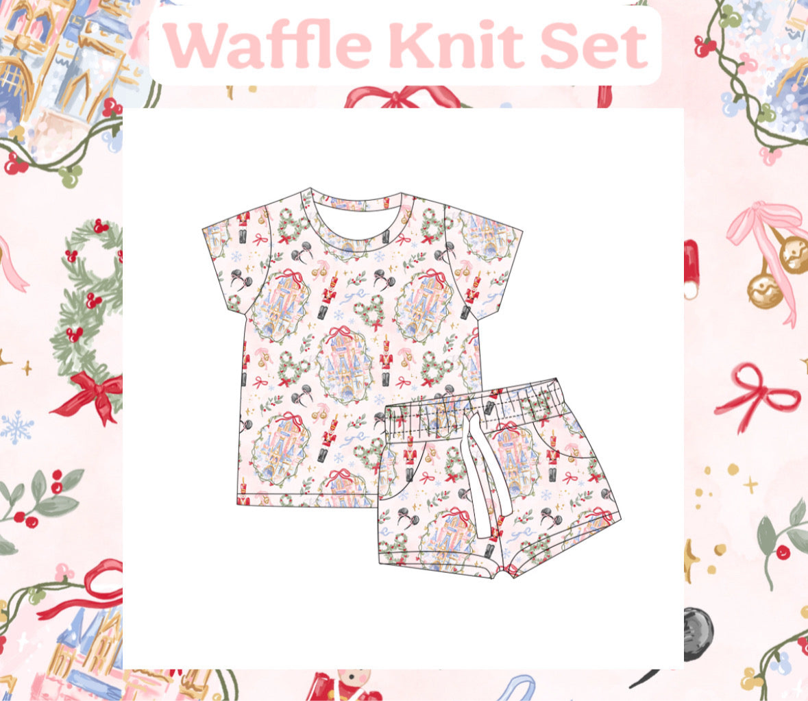 Adult & Youth Ready To Ship Magical Holiday Waffle Knit Set
