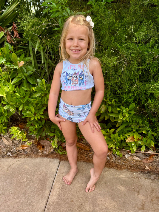 Girls Two Piece Swim Suit