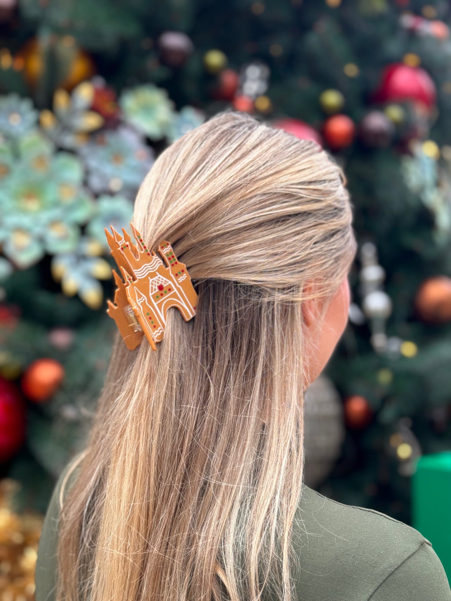 Gingerbread Castle Claw Clip