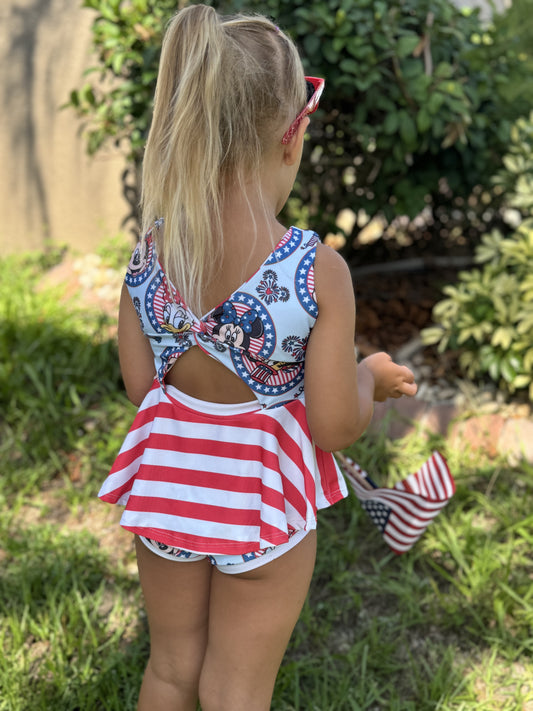 Wren Peplum Two Piece Swim Suit