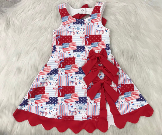 Girls Athletic Bow Dress