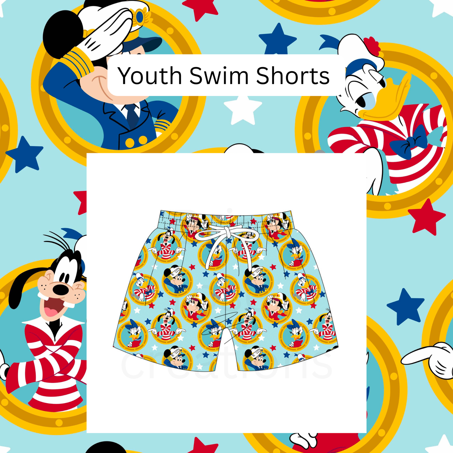 Pre Order Youth DCL Swim Shorts