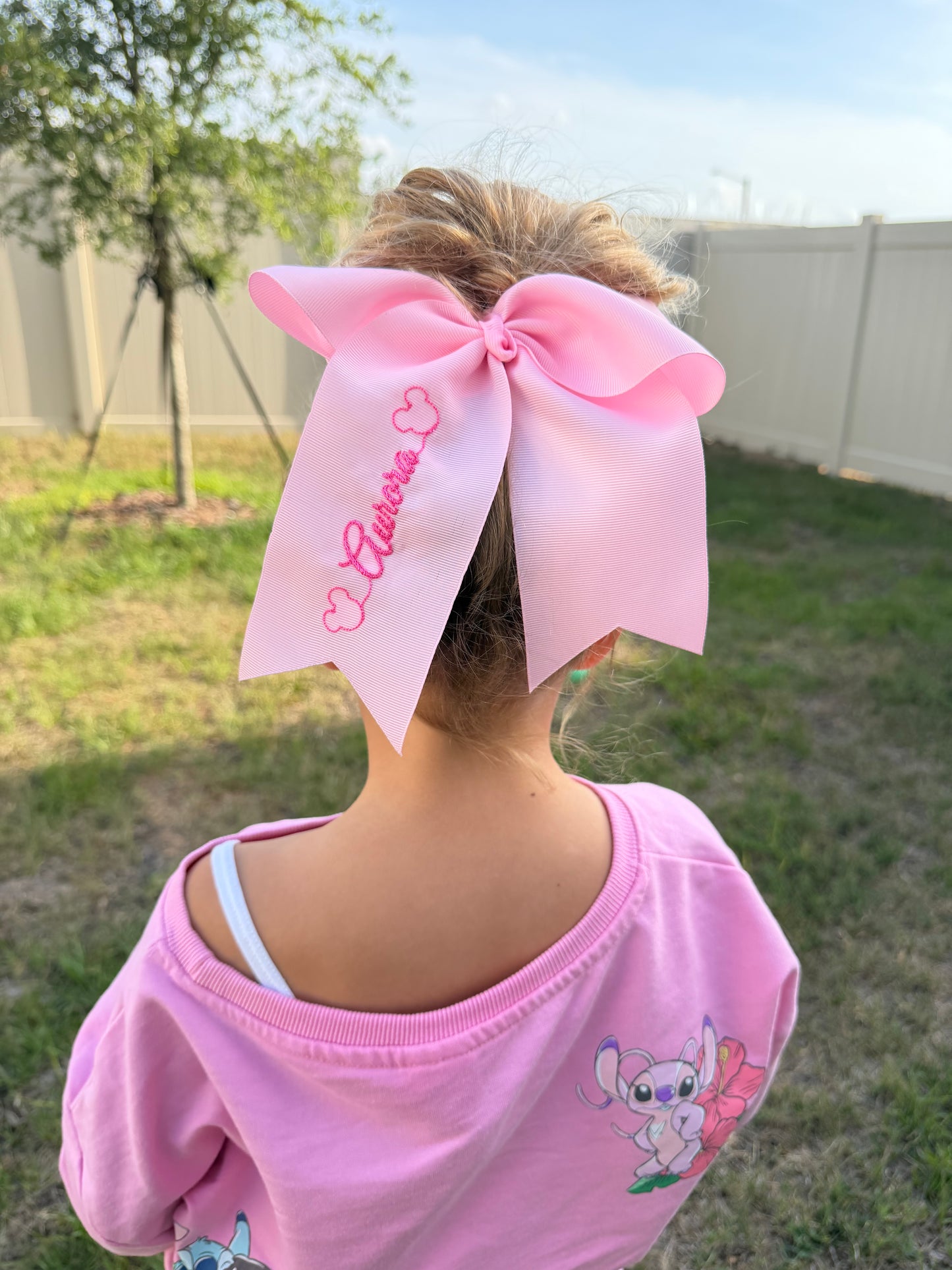 Embroidered Bow Pony